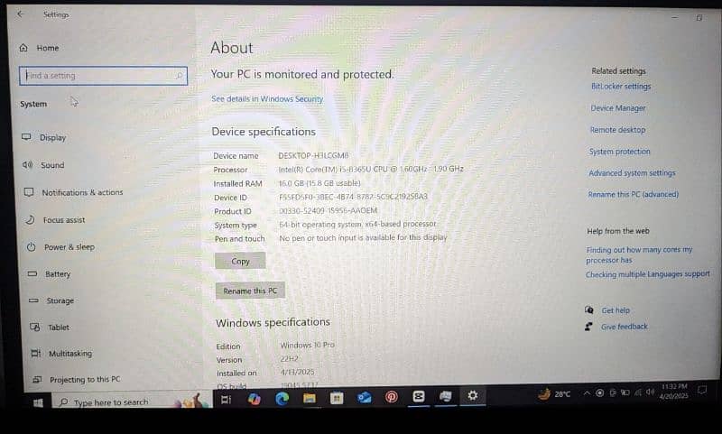 HP Elite Book i5 8th Generation 3