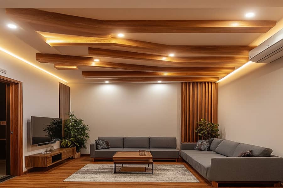 False Ceiling | Wallpaper | Wall panel Wood Flooring | Vinyl flooring 9