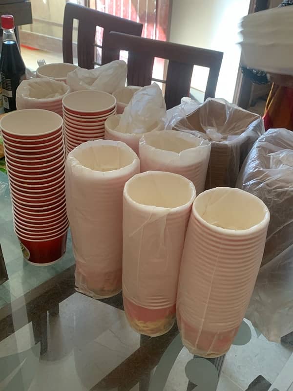 fryer , fries boxes , dips , spoons , plates 3