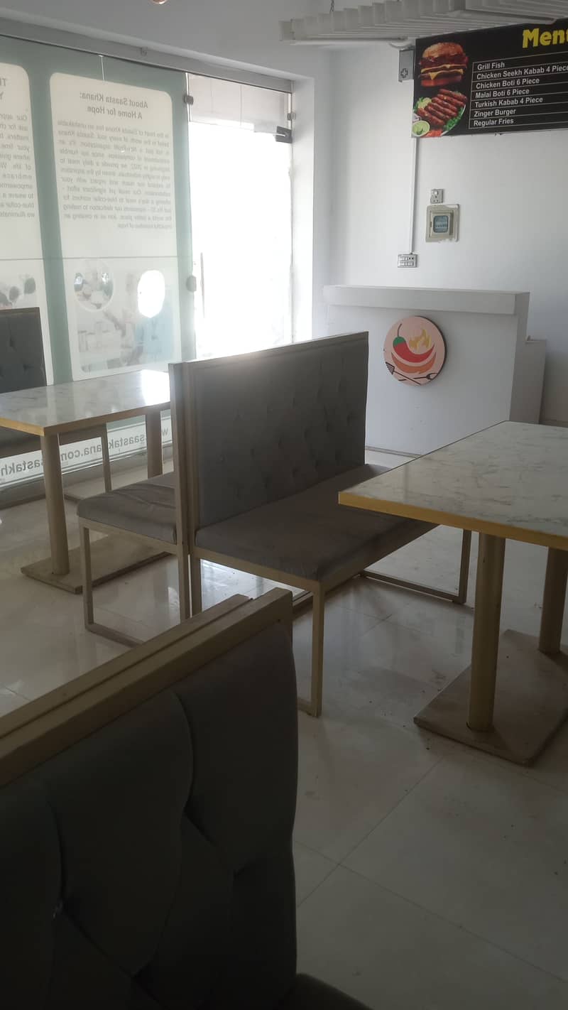 Hotel tables and benches and Sofa for Sale 3