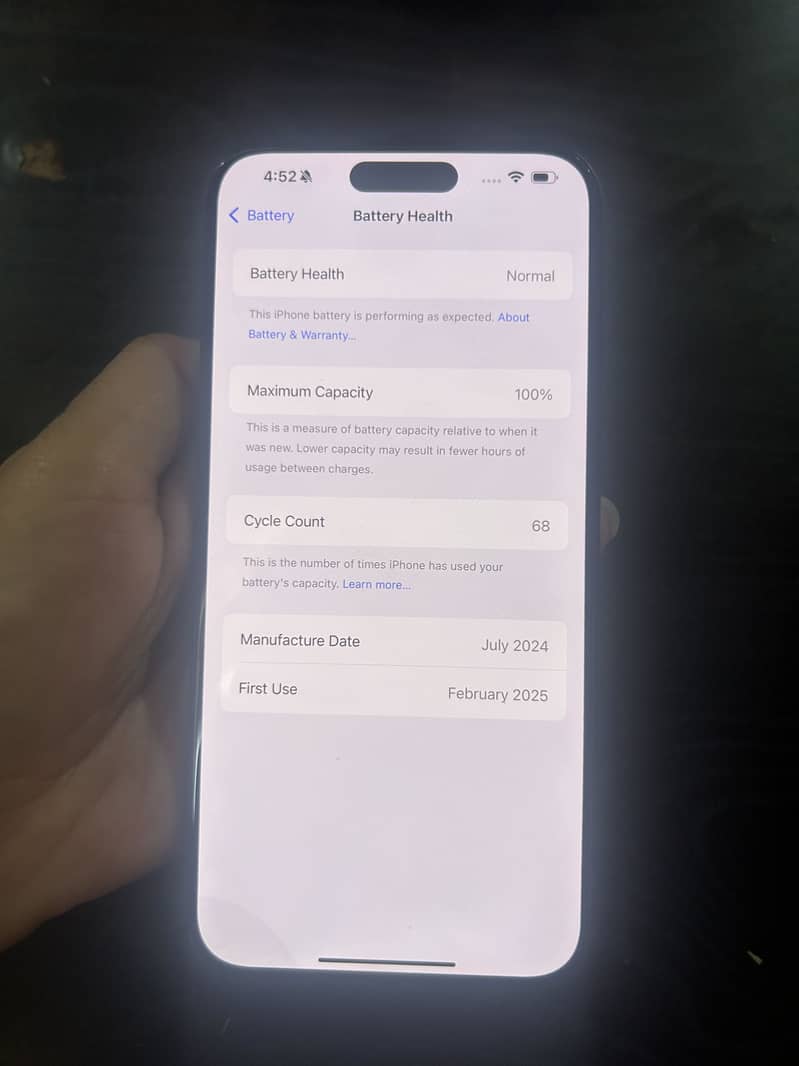 Iphone 15 pro max non PTA 100 health 6