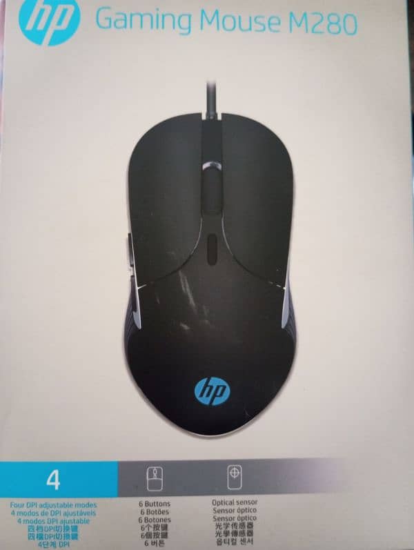 Hp m280 gaming mouse with box 4