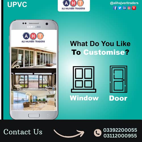 Upvc Windows/Aluminum Windows/Glass work/Fabrication/Doors 11