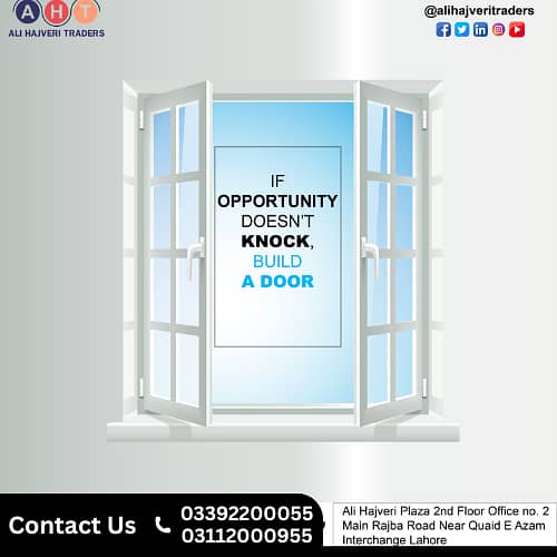 Upvc Windows/Aluminum Windows/Glass work/Fabrication/Doors 19