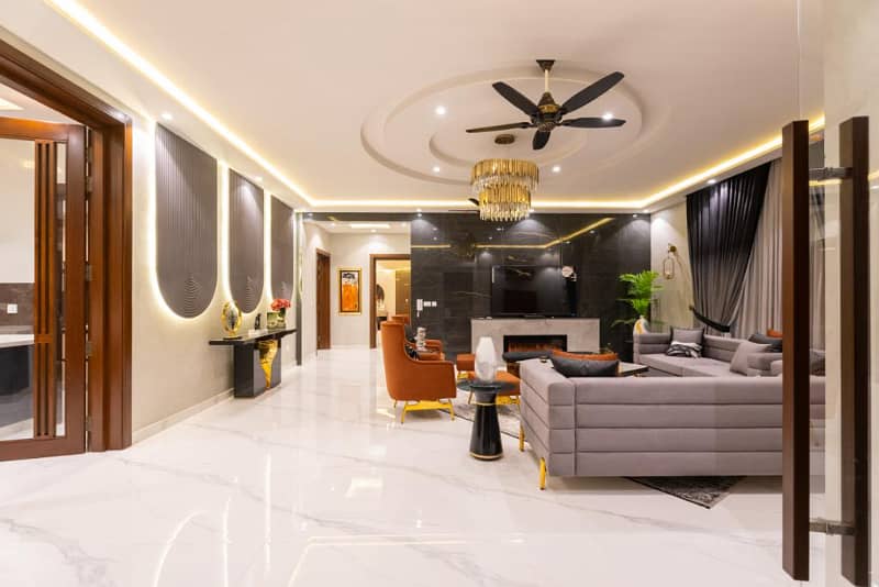 CORNER And Facing Park 34 Marla Brand New Lavish Bungalow For Sale On Top Location of Phase 5 DHA Lahore 8