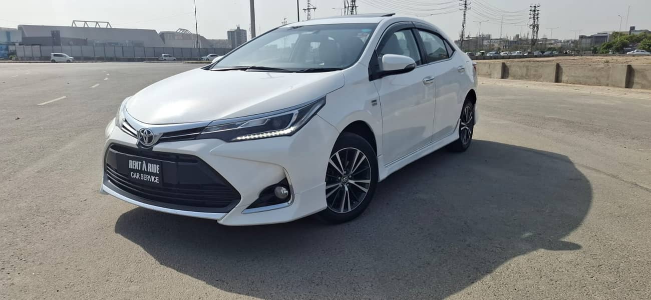 Car without driver /Gli Rent a car/Car rental/Corolla Gli self drive/ 7