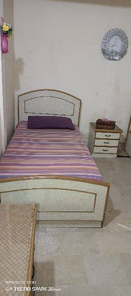 too single bed one side table one dressing table without mattress 0