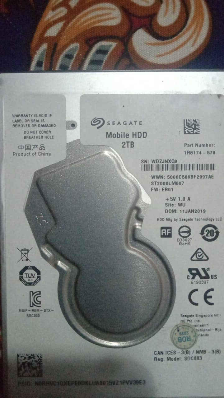 Sea Gate 2TB HDD Laptop | 2000 GB laptop hard disk 0