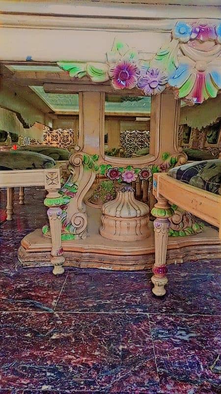 1 dinning table and 8 chairs 1