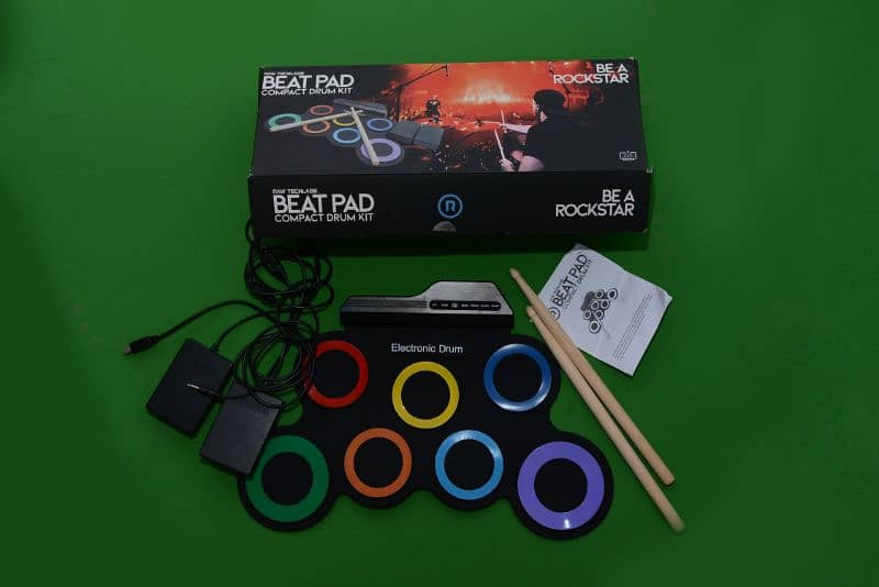 Portable Electric Drum Set Pad Kit 7 1