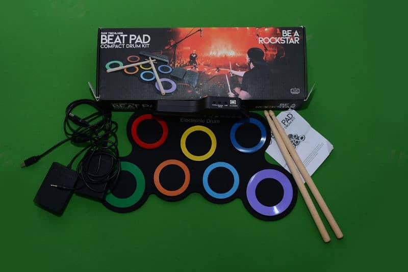 Portable Electric Drum Set Pad Kit 7 2