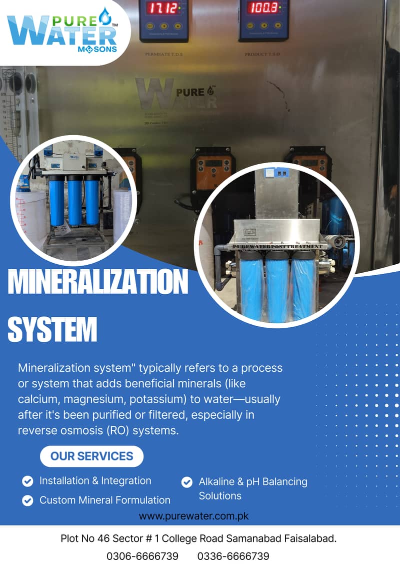 Mineralization system for drinking water 0