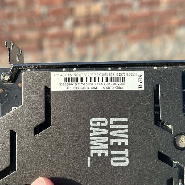 Rtx 2060, 6Gb, DDR6, 192Bits, 10/10. 6