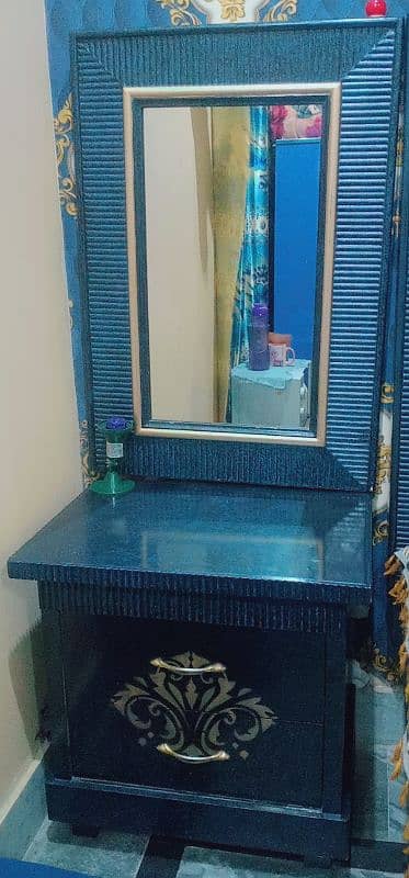 bed,side table,shocase,3 sofa set,dressing table,dressing chair. closet 1