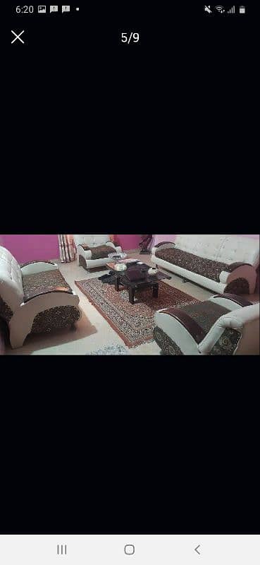 7 seater sofa with table for sell 2