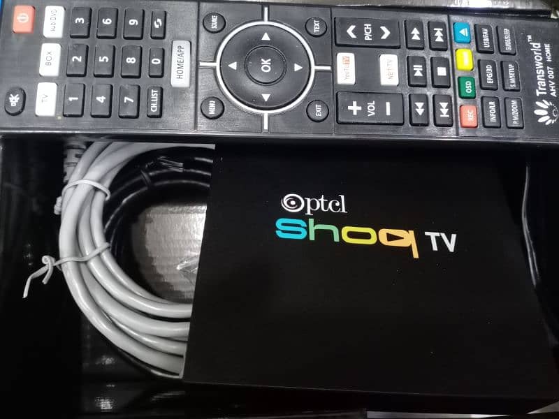 ptcl shoq tv box orgnal android12 netflix youtube only remortchange 1