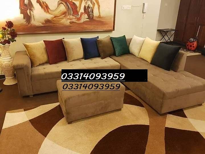 L Shape sofa set in Master Molty foam 0