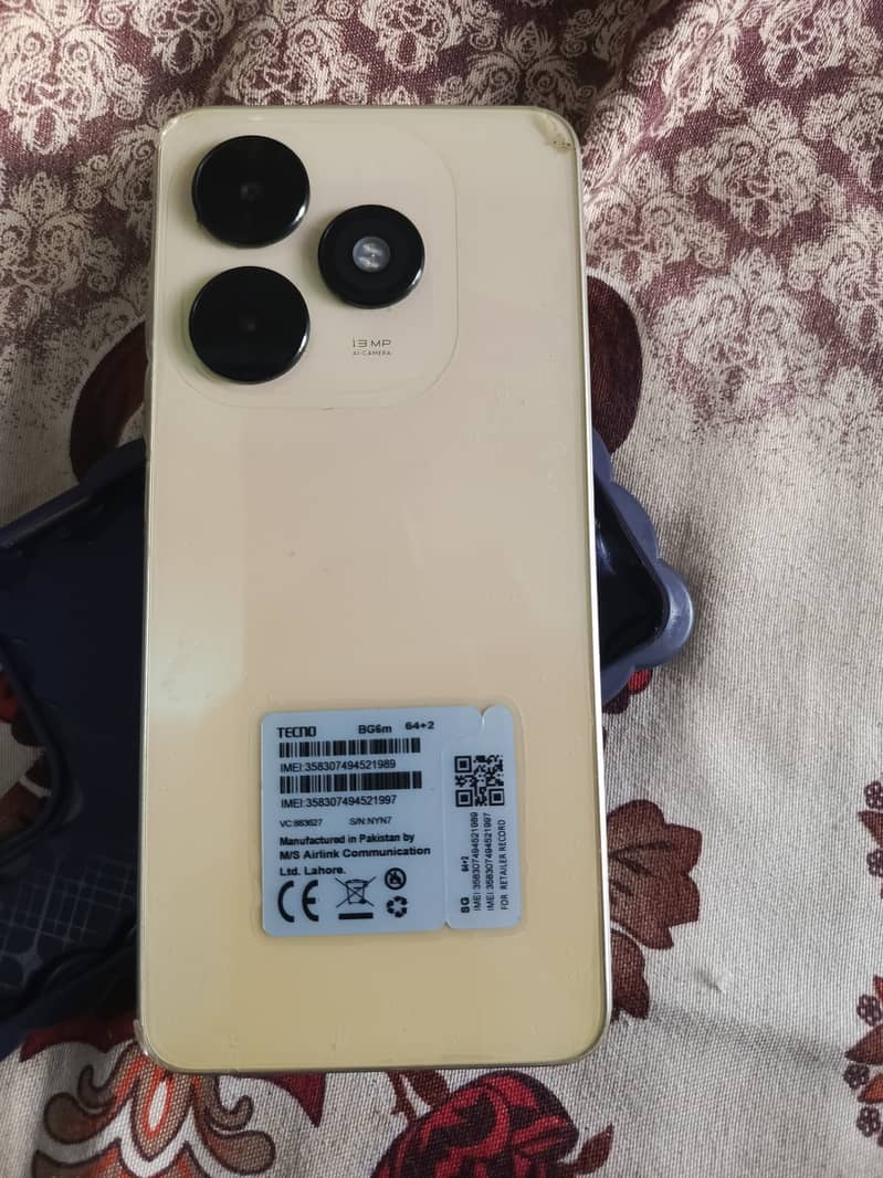 Tecno BG6m (64GB+2GB RAM) - 13MP Camera - Like New - PTA Approved 3