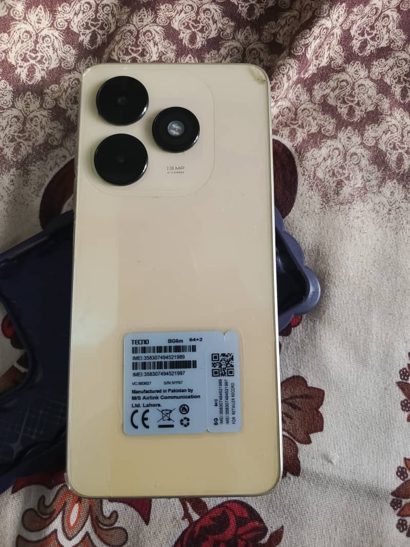Tecno BG6m (64GB+2GB RAM) - 13MP Camera - Like New - PTA Approved 4