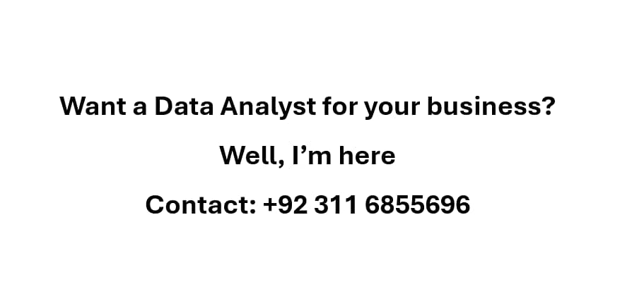 Transform Your Data into Decisions – Hire me as a Data Analyst Today! 0