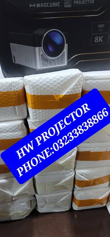 Hd projector 4k multimedia projector | Mini Projector screen 4K 16