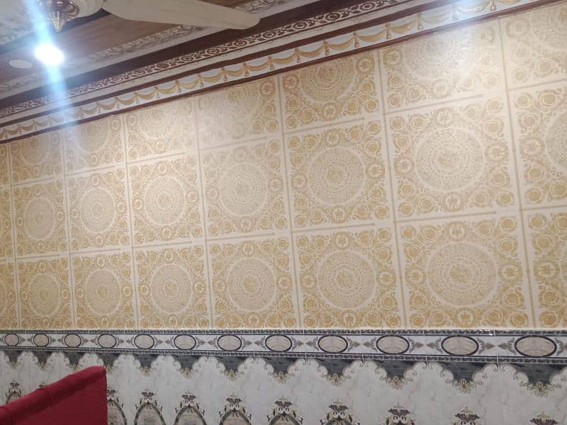 wallpaper wpc wall panelling Gypsum false ceiling available in isb 2