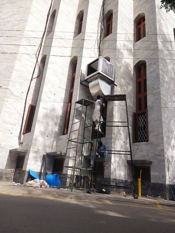 Evaporative air cooler Air coolers Ducting work call 03006121281 4