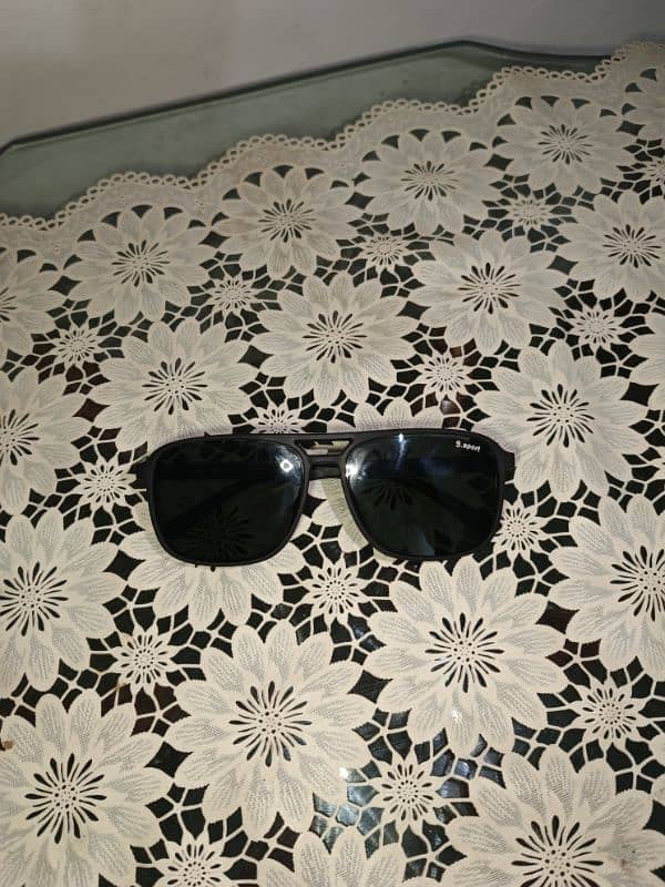 s. sunsport sunglasses black colour green shade 2