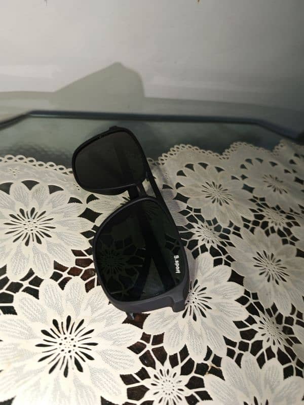 s. sunsport sunglasses black colour green shade 1