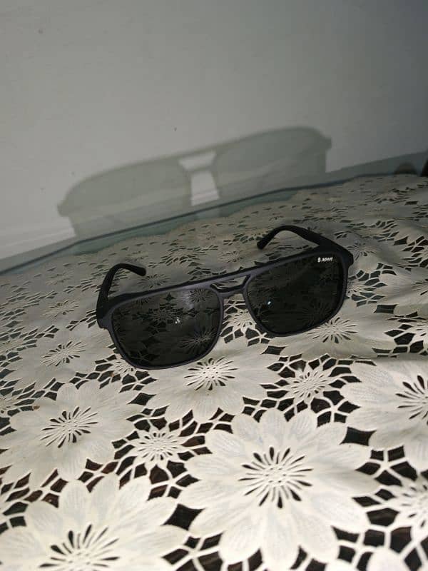 s. sunsport sunglasses black colour green shade 5