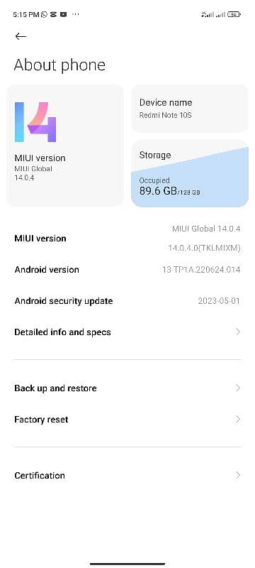 redmi 10s 6 128gb 0