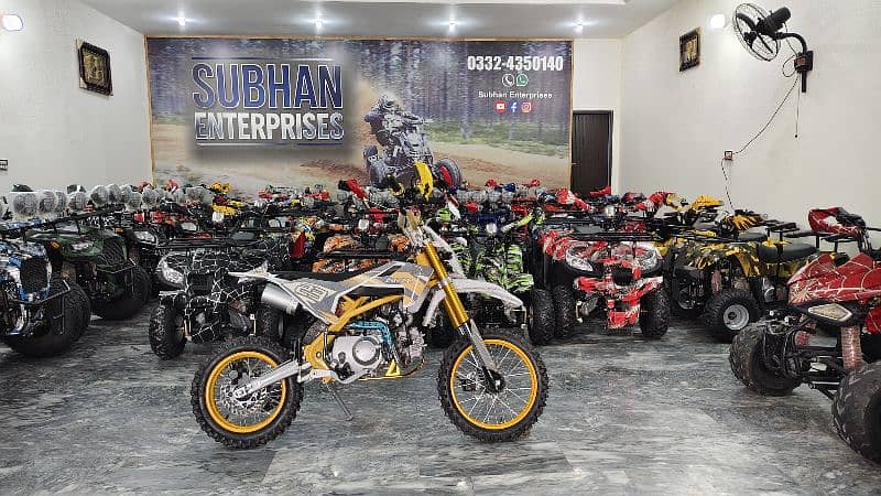 Latest 124cc Sports Mini Dirt Bikes & Atv Quad Delivery In All Pak 1