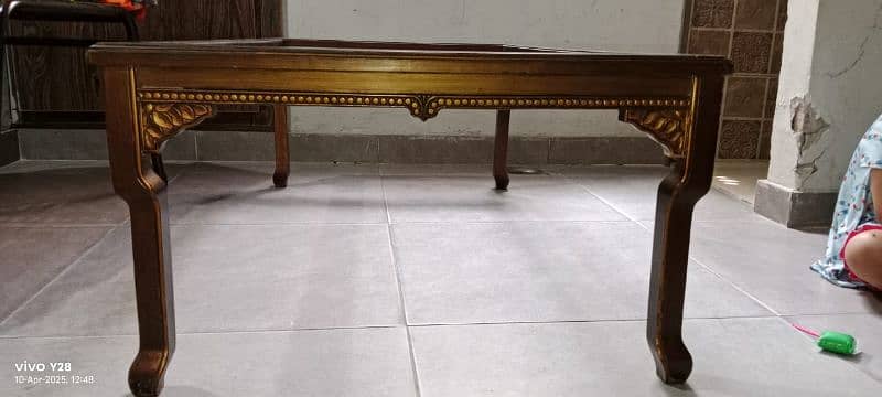 original Taali wood table frame 1