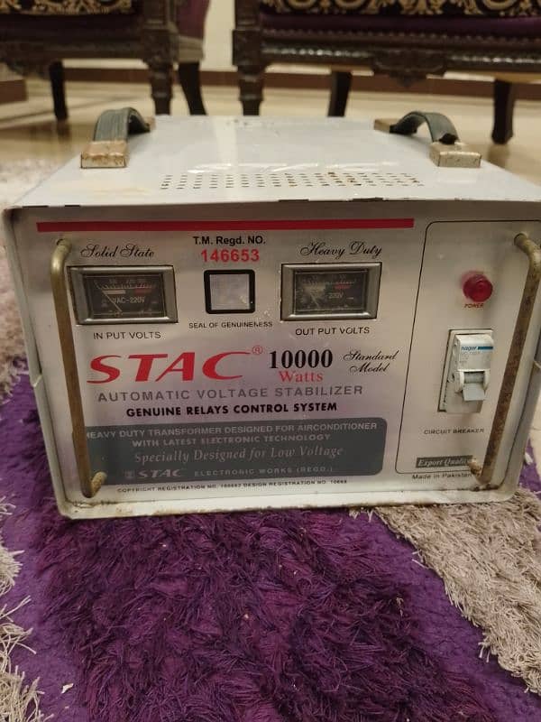 STAC voltage stabilizer 10000 watts 5