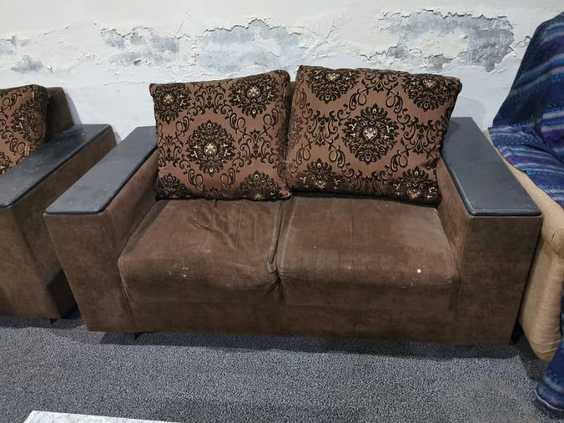 SOFA 7 Seater Brown color. . For Sell 2