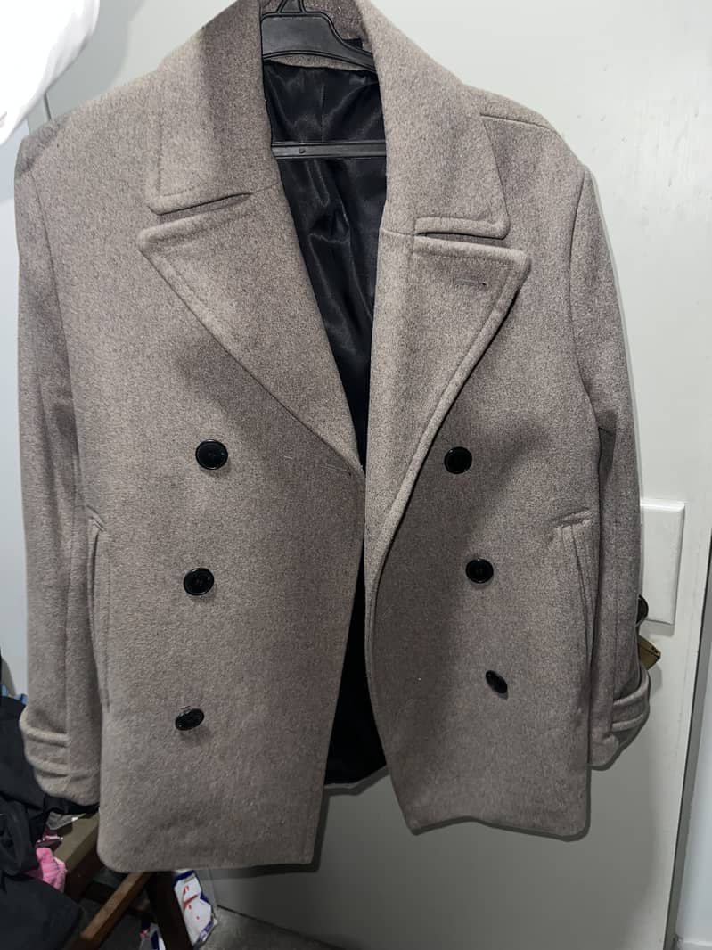 Mint condition Men's Gray H&M medium coat 0