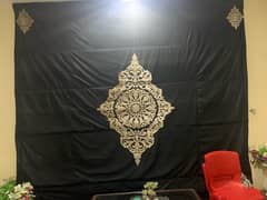 binds huge size window stuff velvet with motive work