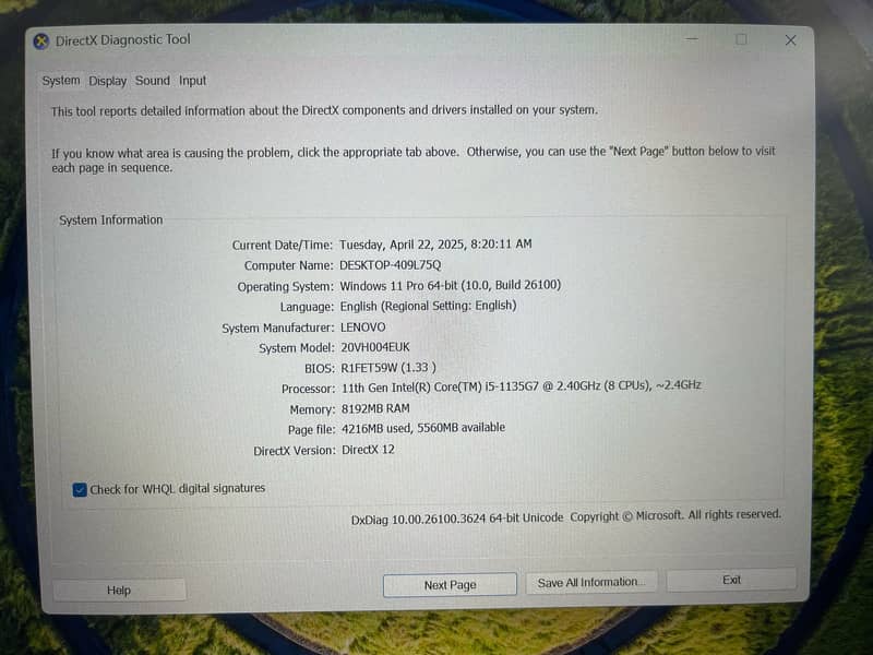 Lenovo Thinkpad L13 i5 11th Gen (0322-8832611) 10
