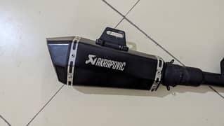 akrapovic Exhaust with complete pipe