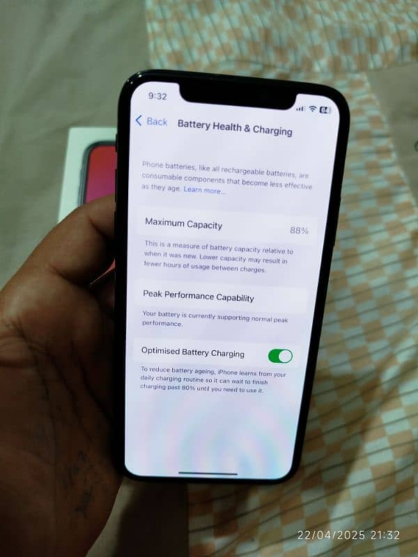 iPhone X 256gb with box PTA Approved 16