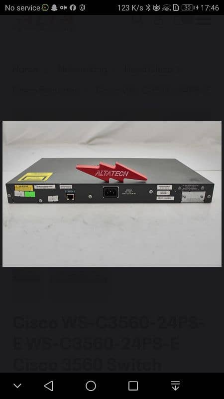 cisco switch ws-C-3560 - 24PS-S 1
