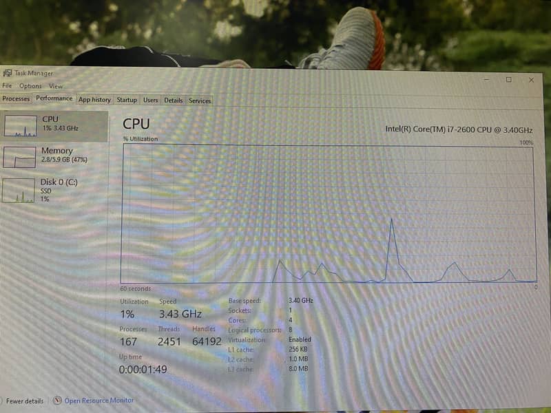 Hp Intel(R) Core(TM) i7-2600 Ssd 128 3