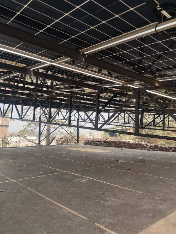Elevated solar structures installation 12