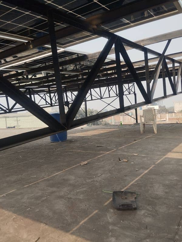 Elevated solar structures installation 13