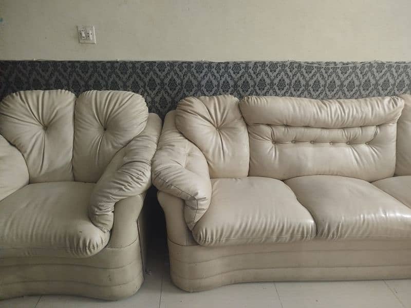 Sofa set 5 seater rexine 4