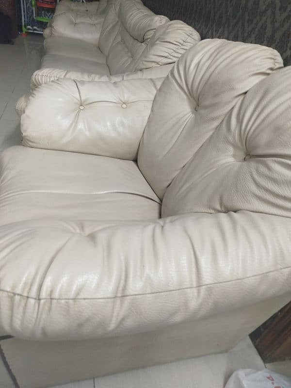 Sofa set 5 seater rexine 6