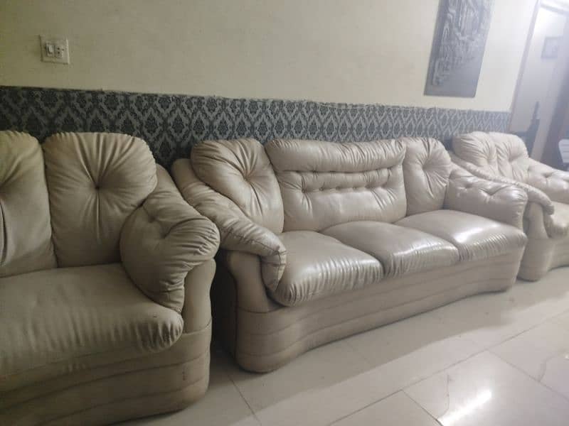 Sofa set 5 seater rexine 7