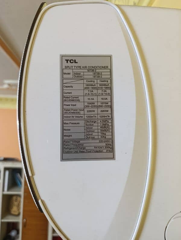 TCL 1.5 ton full DC inverter for sale model 18 T3 b2 3