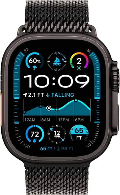 Apple Watch Ultra 2 49mm Black Titanium Milanese Loop - USA with BAG 5
