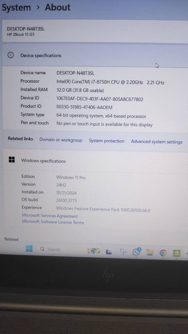 HP ZBook 32GB, i7 8th Gen, 512 SSD, NVIDIA P2000 3